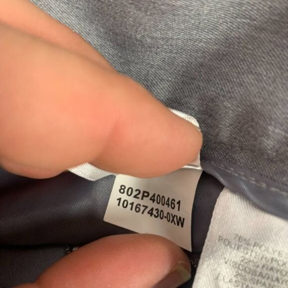 Anne Klein Womens Gray A-Line Skirt Size 14P Polyester Blend - Picture 6 of 6